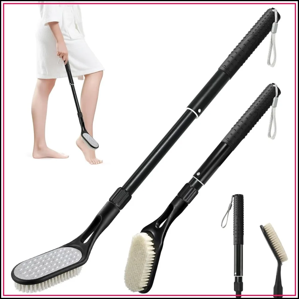 2-in-1 Long Handle Foot Scrubber, Extendable Foot Brush & File for Callus Removal, Back-Saving Foot Care Tool for Seniors
2-in-1 Long Handle Foot Scrubber, Extendable Foot Brush & File for Callus Removal, Back-Saving Foot Care Tool for Seniors
