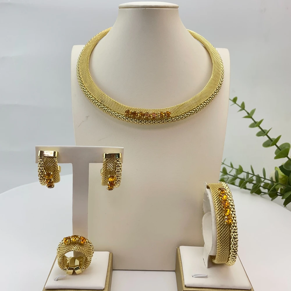 Yuminglai Brazilian Jewelry Sets Gold Plated Jewelry for Women Wedding Party FHK29201
Yuminglai Brazilian Jewelry Sets Gold Plated Jewelry for Women Wedding Party FHK29201