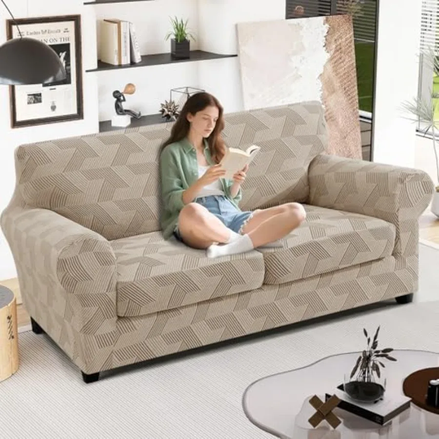 3 Pieces Couch Cover for 2 Extra Large Cushion Couch, Stretch Sofa Covers with Elastic Bottom, Sofa Slipcovers for Dog/Pets Fea
3 Pieces Couch Cover for 2 Extra Large Cushion Couch, Stretch Sofa Covers with Elastic Bottom, Sofa Slipcovers for Dog/Pets Fea