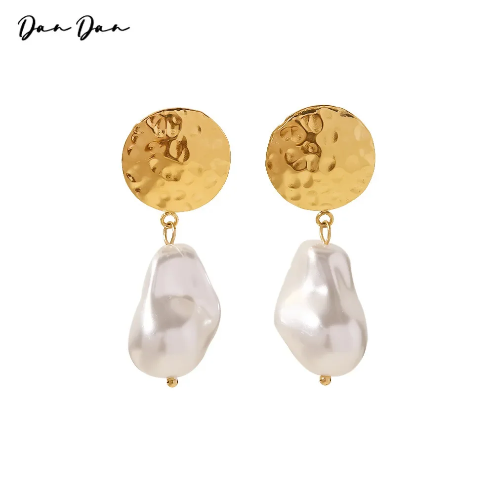 High Quality Fashionable Unique Irregular Pearl Stainless Steel Metal Geometric Statement Earrings with Waterproof Charm
High Quality Fashionable Unique Irregular Pearl Stainless Steel Metal Geometric Statement Earrings with Waterproof Charm