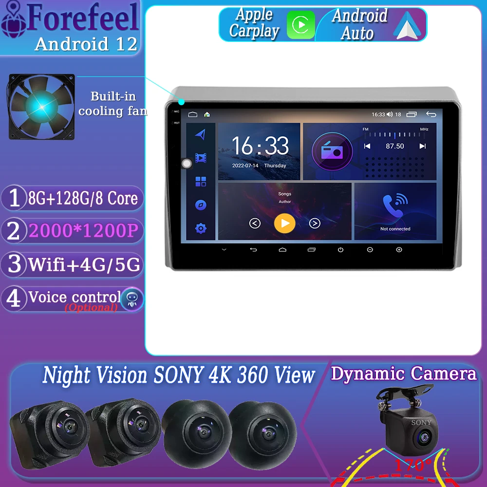 Android12 For Toyota Hiace XH10 H200 5 Ⅴ 2004 - 2021 Multimedia Car Monitor Lettore Autoradio TV Vehicle Navigation Stereo Radio
Android12 For Toyota Hiace XH10 H200 5 Ⅴ 2004 - 2021 Multimedia Car Monitor Lettore Autoradio TV Vehicle Navigation Stereo Radio