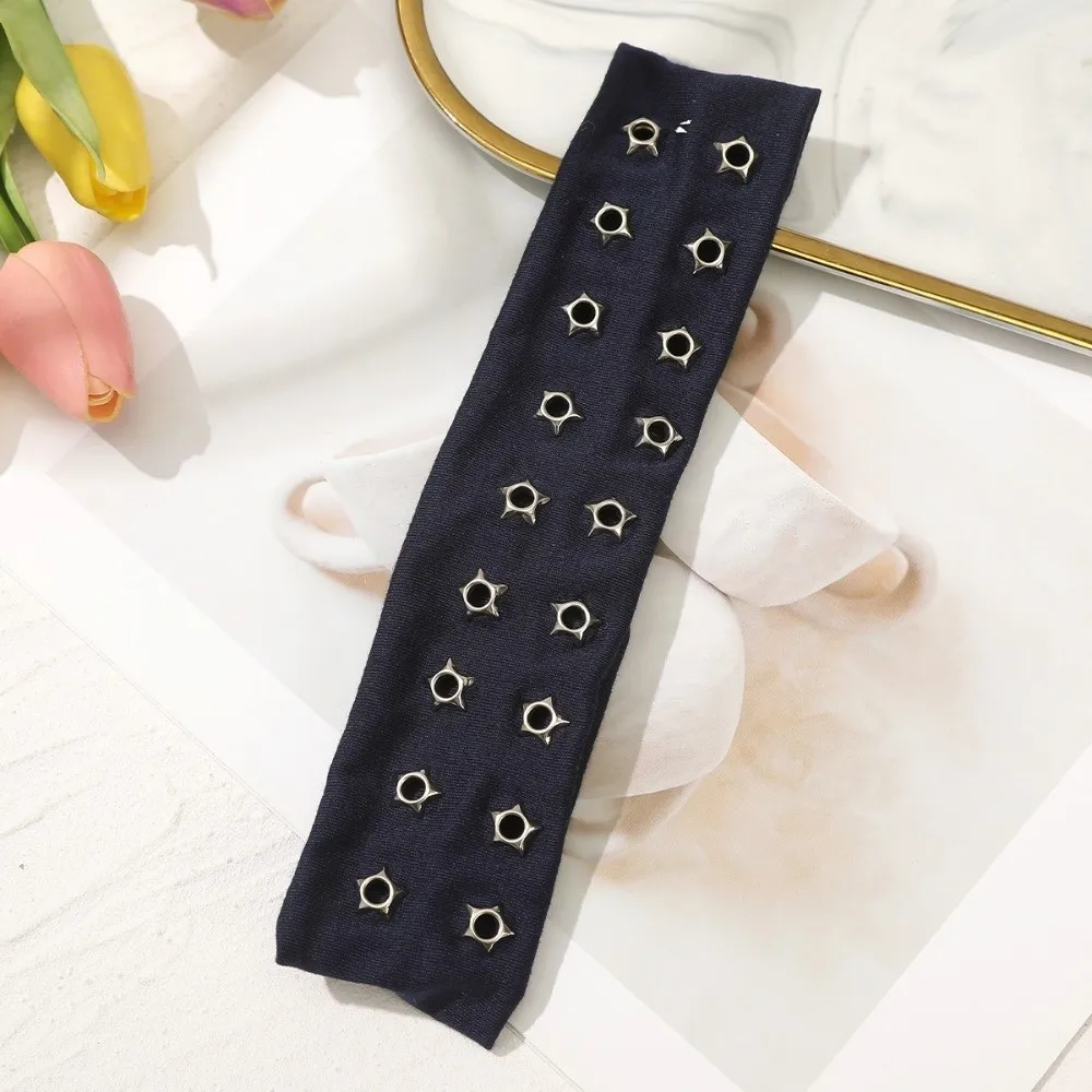 Gifts Metal Rock Hollow Eyelet Elastic Headband Fabric Air Eye Hollow Eyelets Hair Bands Star Wide Studded Headbands Punk
Gifts Metal Rock Hollow Eyelet Elastic Headband Fabric Air Eye Hollow Eyelets Hair Bands Star Wide Studded Headbands Punk