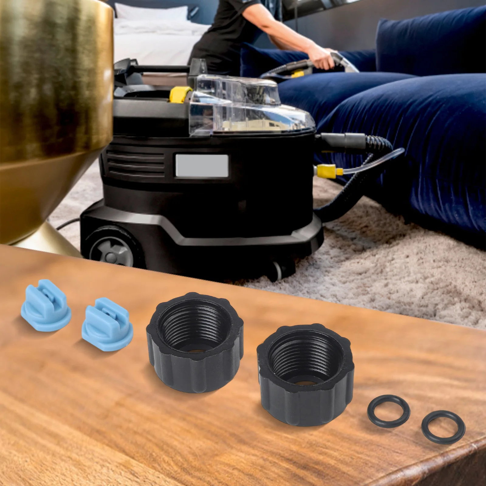 Насадка для чистки ковров и обивки с уплотнительными кольцами, замена для моделей KARCHER
Насадка для чистки ковров и обивки с уплотнительными кольцами, замена для моделей KARCHER