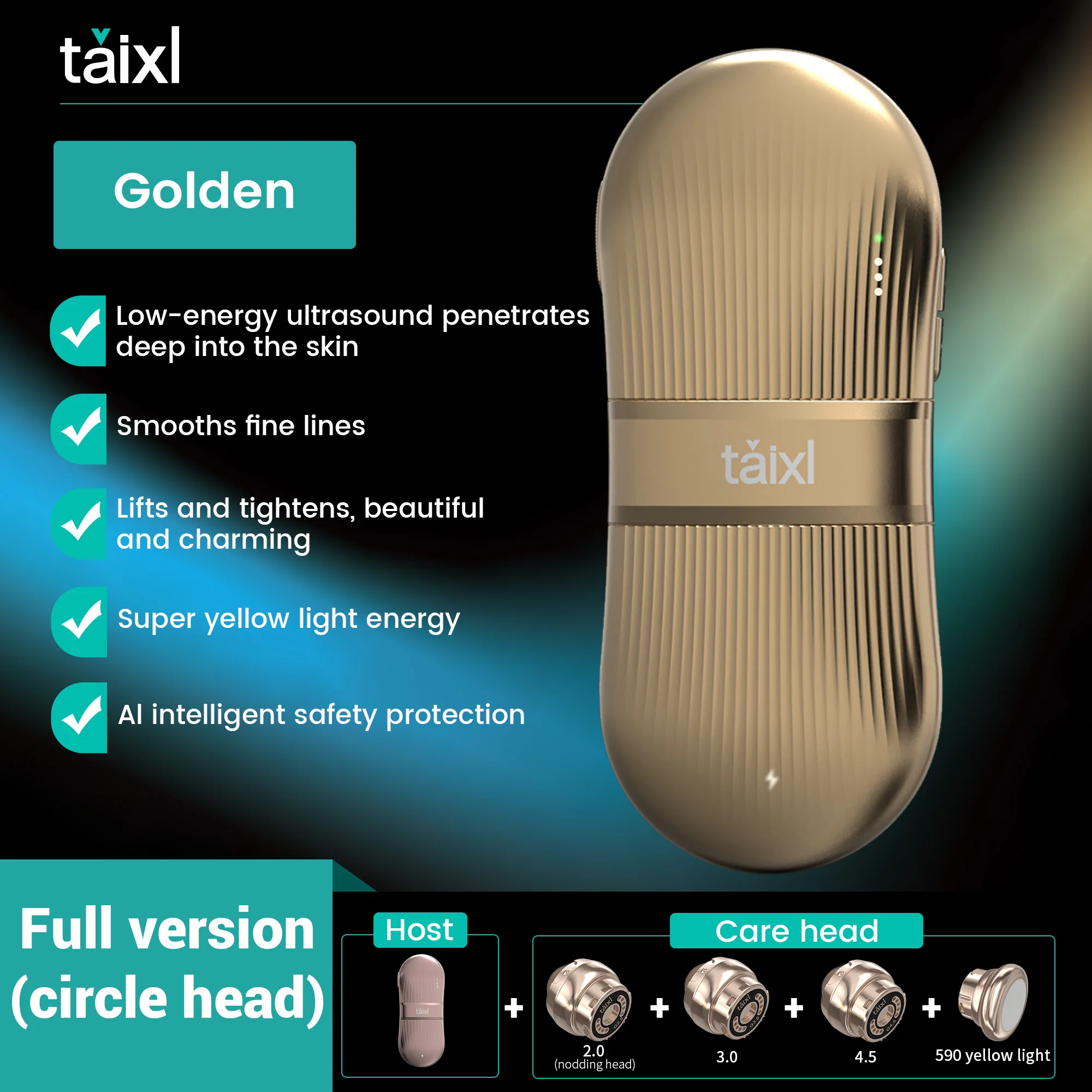 TAIXL Machine Super Yellow Light Low - Energy Ultrasound with AI Safety Lifting Beauty to New Heights
TAIXL Machine Super Yellow Light Low - Energy Ultrasound with AI Safety Lifting Beauty to New Heights