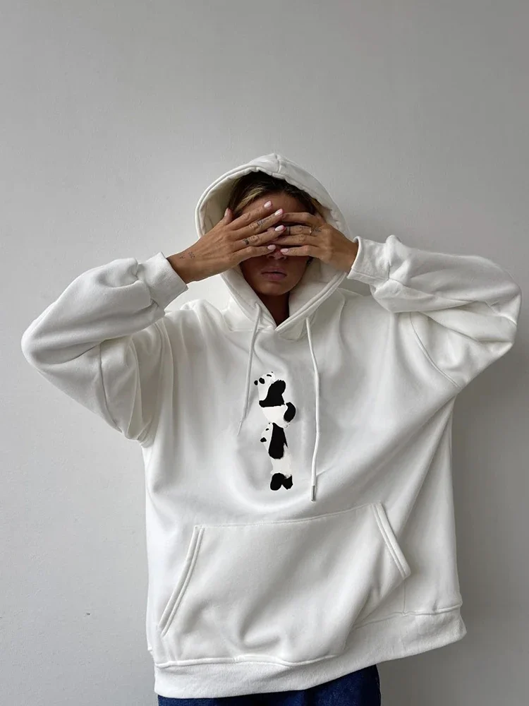 Blessyuki Cute Cartoon Panda Printed Hoodies Women Casual Long-sleeved Basic Student Sweatshirt Couple Clothes Y2k Top
Blessyuki Cute Cartoon Panda Printed Hoodies Women Casual Long-sleeved Basic Student Sweatshirt Couple Clothes Y2k Top