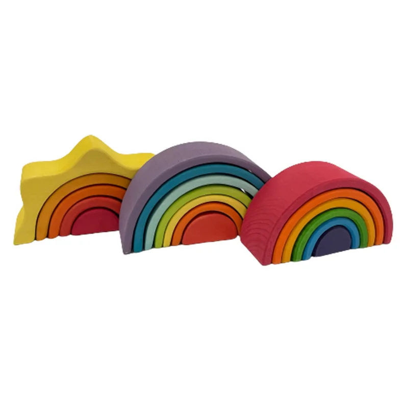 Mini Wooden Natural Rainbow Blocks Creative Basswood Stacking Toys Montessori Educational Toy For Kids
Mini Wooden Natural Rainbow Blocks Creative Basswood Stacking Toys Montessori Educational Toy For Kids