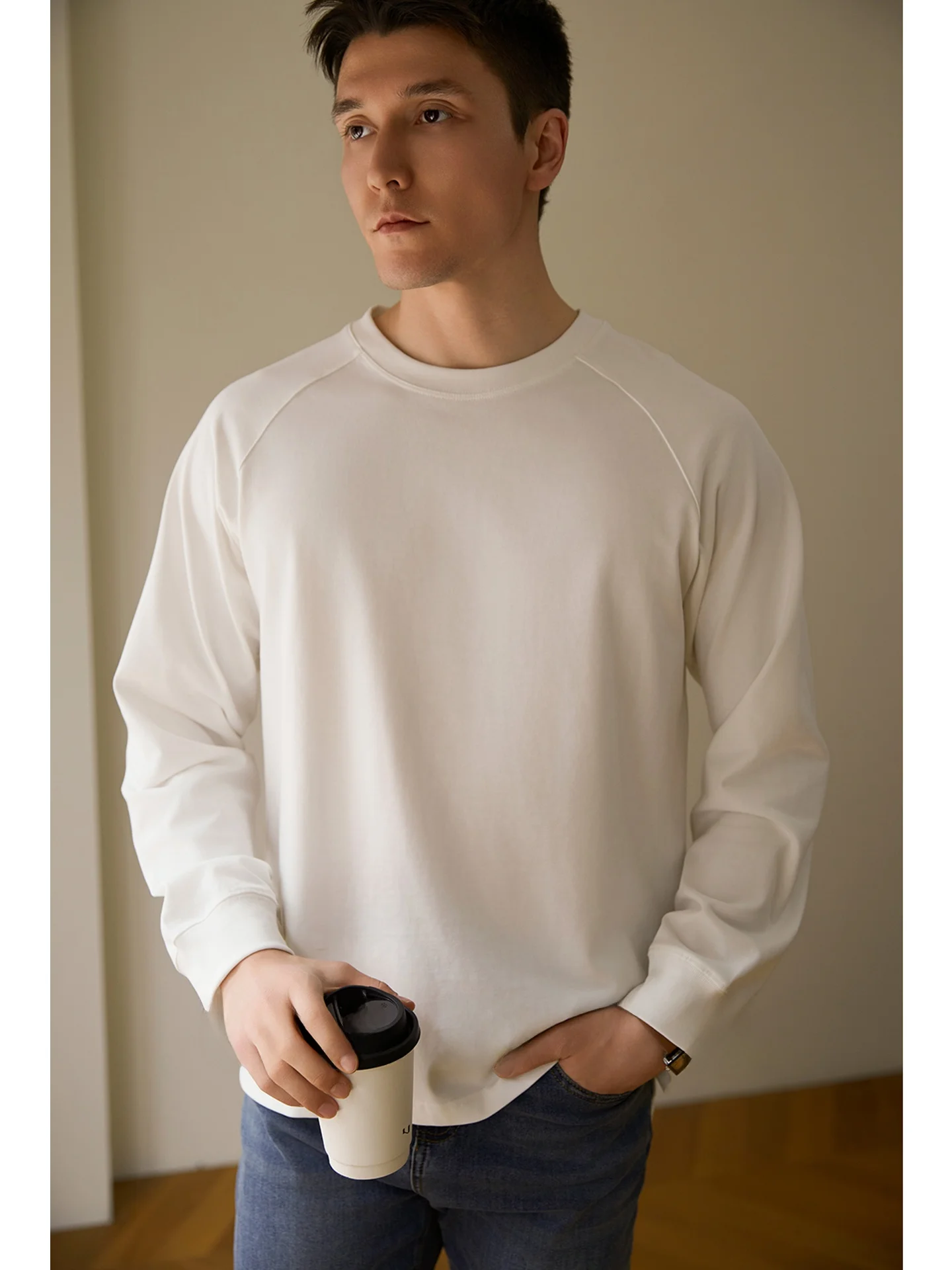 Heavyweight 300g Pure Cotton Men's Casual Loose Long Sleeve T-shirt Shoulder Insert Design Breathable Comfortable Inner Wear
Heavyweight 300g Pure Cotton Men's Casual Loose Long Sleeve T-shirt Shoulder Insert Design Breathable Comfortable Inner Wear
