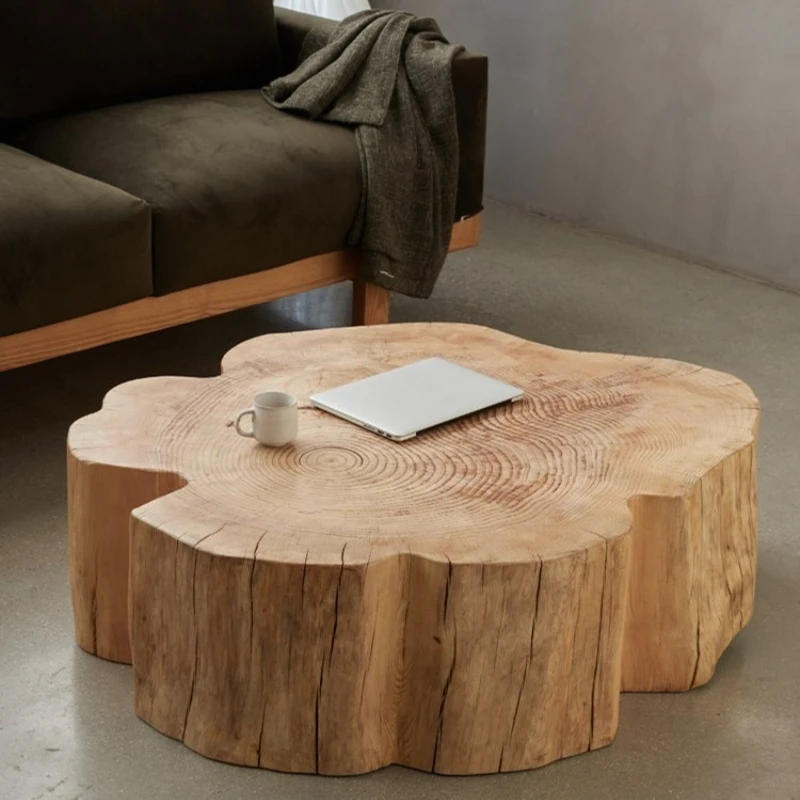 Log coffee table Solid wood pier Home B & B Creative living room Pile villa Hotel tea table
Log coffee table Solid wood pier Home B & B Creative living room Pile villa Hotel tea table