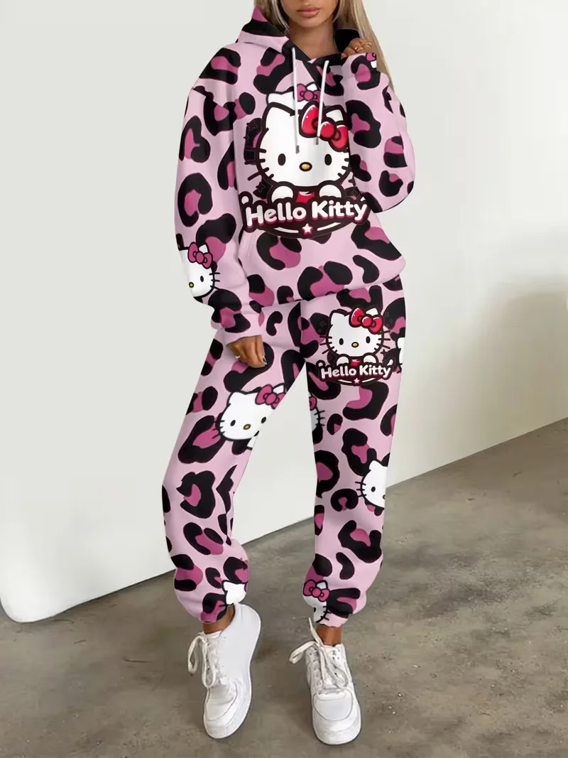 Популярный семейный комплект Sanrio Hello Kitty осенне-зимнего уличного милого крутого комплекта с капюшоном и штанами, подходящий для взрослых и детей
Популярный семейный комплект Sanrio Hello Kitty осенне-зимнего уличного милого крутого комплекта с капюшоном и штанами, подходящий для взрослых и детей