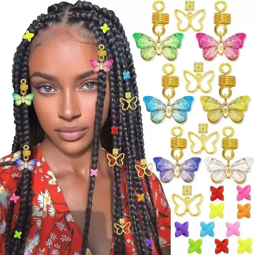 Oil-dripping color-preserving butterfly pendant, macaron-colored braid accessory, Daisy flower pendant hair ring
Oil-dripping color-preserving butterfly pendant, macaron-colored braid accessory, Daisy flower pendant hair ring