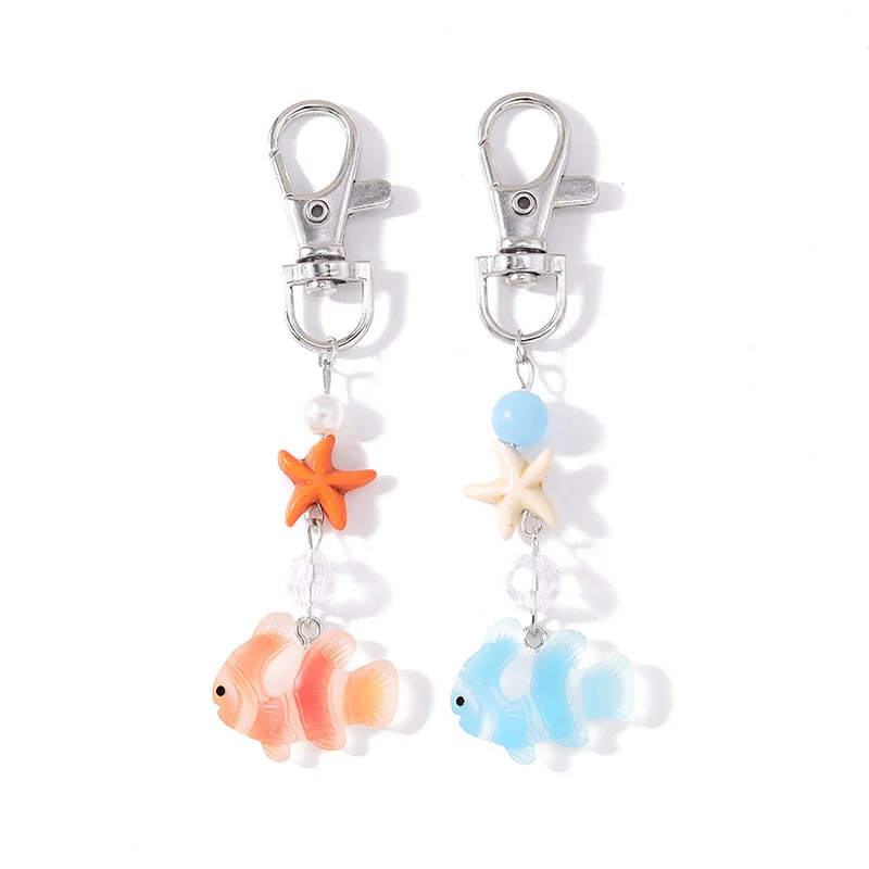 Clownfish Lovely Pearl Starfish Small Fish Keychain For Summer Beach Trend Cute Handbag Pendant Keyrings Jewelry Bag Pendant
Clownfish Lovely Pearl Starfish Small Fish Keychain For Summer Beach Trend Cute Handbag Pendant Keyrings Jewelry Bag Pendant