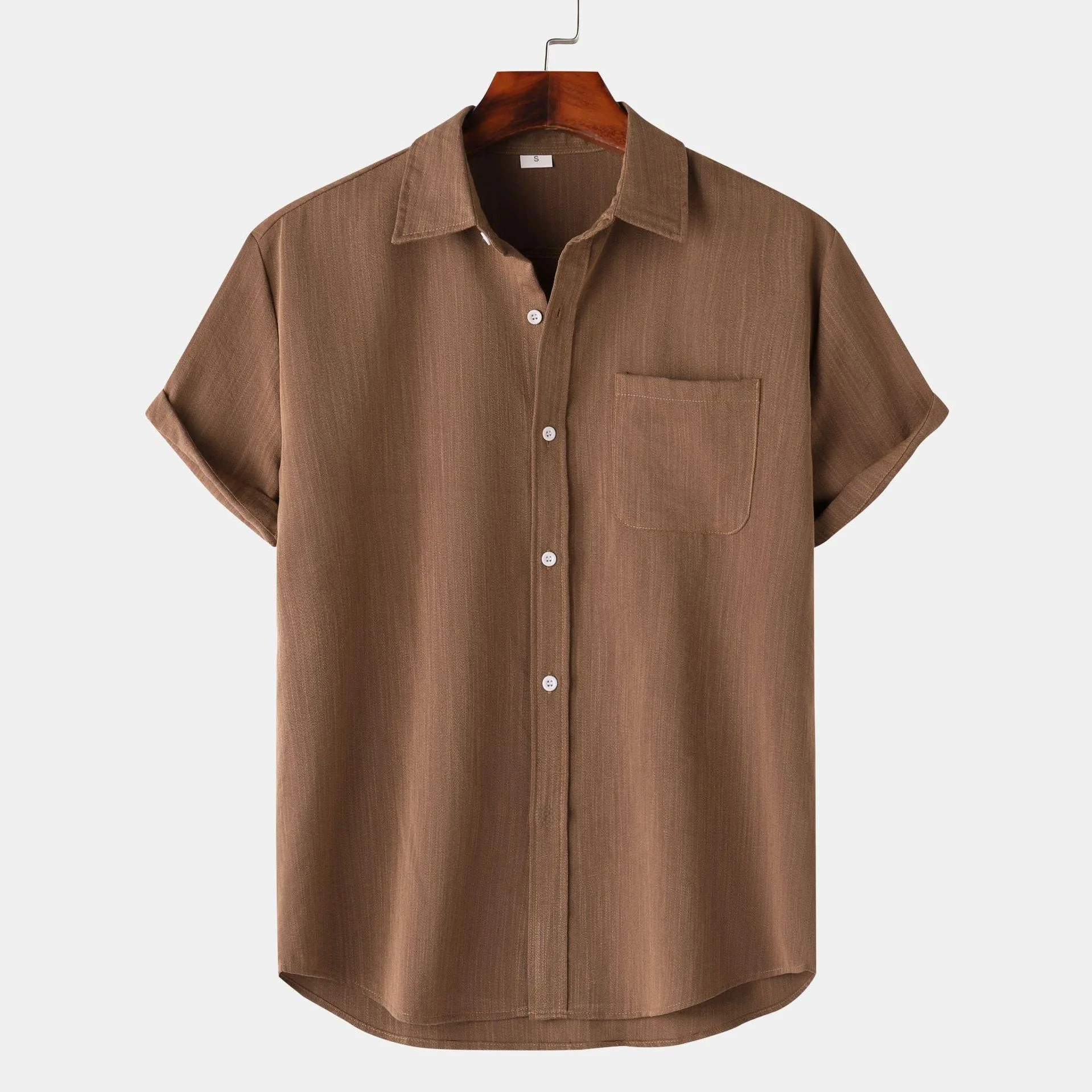 Men's Cotton Linen Shirt Summer Short Sleeve Button up Pure Color Flip Collar Standard Fit Citywalk Fashion Inner Wear
Men's Cotton Linen Shirt Summer Short Sleeve Button up Pure Color Flip Collar Standard Fit Citywalk Fashion Inner Wear