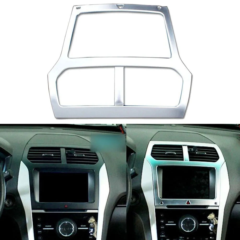 For Ford Explorer 2011 2012 2013 2014 2015 1pcs Silver Interior Console Navigation Cover Frame Trim ABS Car Accessories
For Ford Explorer 2011 2012 2013 2014 2015 1pcs Silver Interior Console Navigation Cover Frame Trim ABS Car Accessories