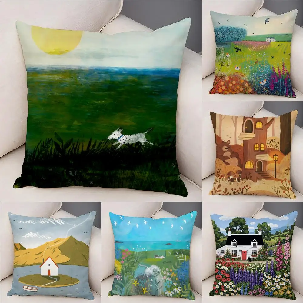 Springtime Rural Plants Wildflower Cushion Cover Natural Linen Organic Fabric Double-Sided Printing Breathable For Decor
Springtime Rural Plants Wildflower Cushion Cover Natural Linen Organic Fabric Double-Sided Printing Breathable For Decor