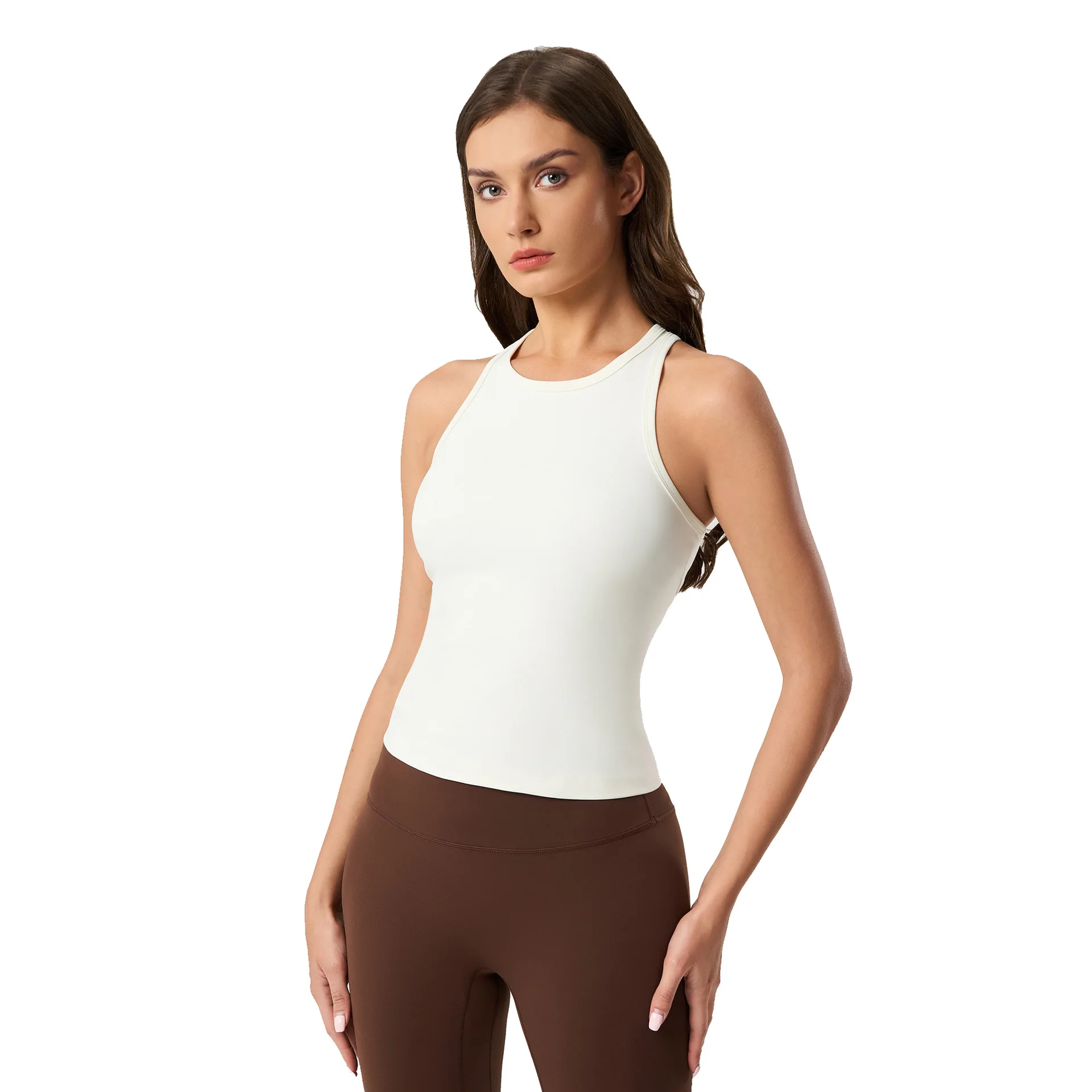 Новая одежда для йоги, жилет, женский повседневный универсальный топ без рукавов с красивой спиной для фитнеса
Новая одежда для йоги, жилет, женский повседневный универсальный топ без рукавов с красивой спиной для фитнеса