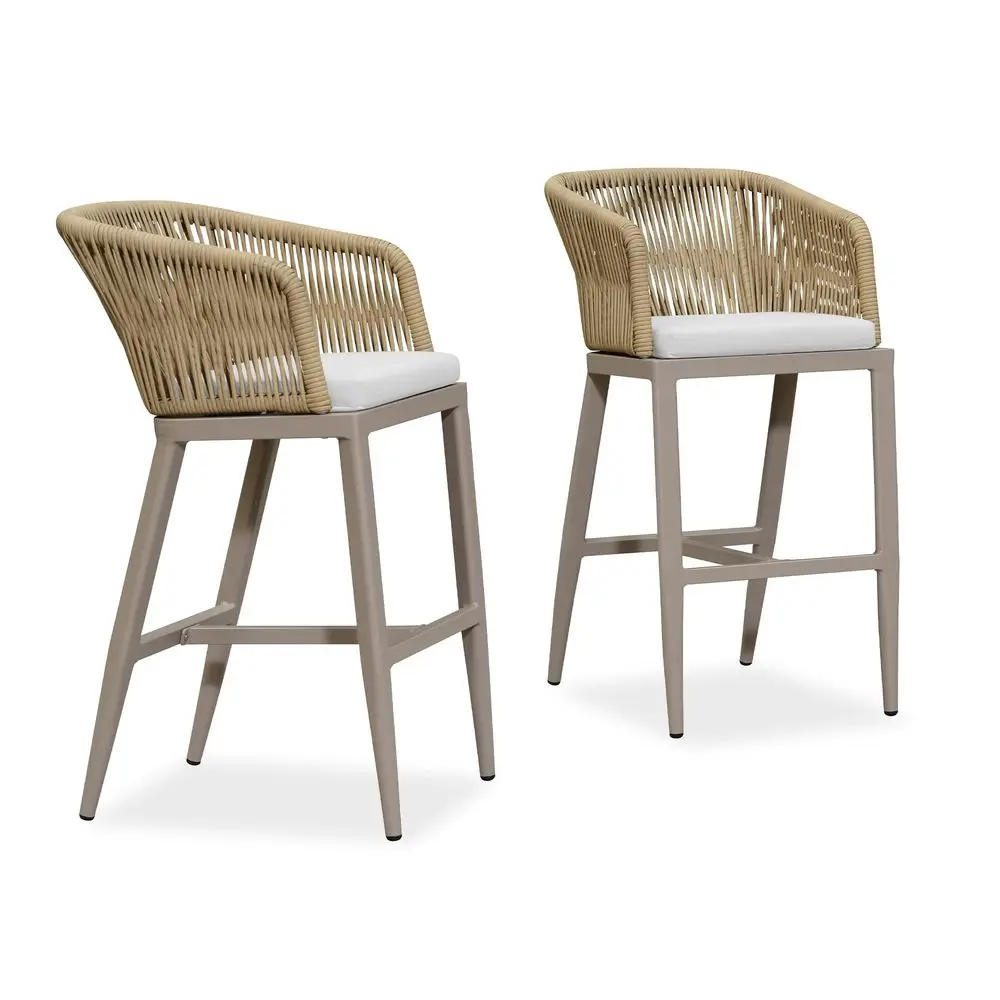 Outdoor Bar Stool Set of 2 Rattan Wicker Patio Stool Bar Height Stool Bar Chairs Aluminum Barstool for Island Lawn Kitchen Cham
Outdoor Bar Stool Set of 2 Rattan Wicker Patio Stool Bar Height Stool Bar Chairs Aluminum Barstool for Island Lawn Kitchen Cham