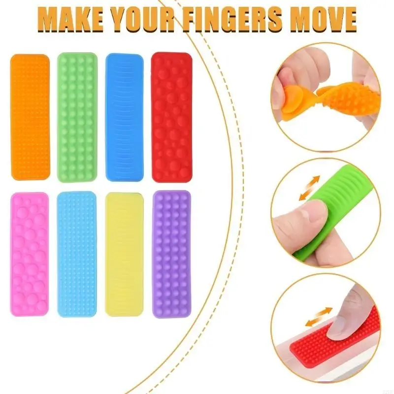 J2HF 8pcs Textured Sensory Pad Toy For Kids Quiet Textured Toy For Stress Relief And Autism Support for Classroom Home Use
J2HF 8pcs Textured Sensory Pad Toy For Kids Quiet Textured Toy For Stress Relief And Autism Support for Classroom Home Use