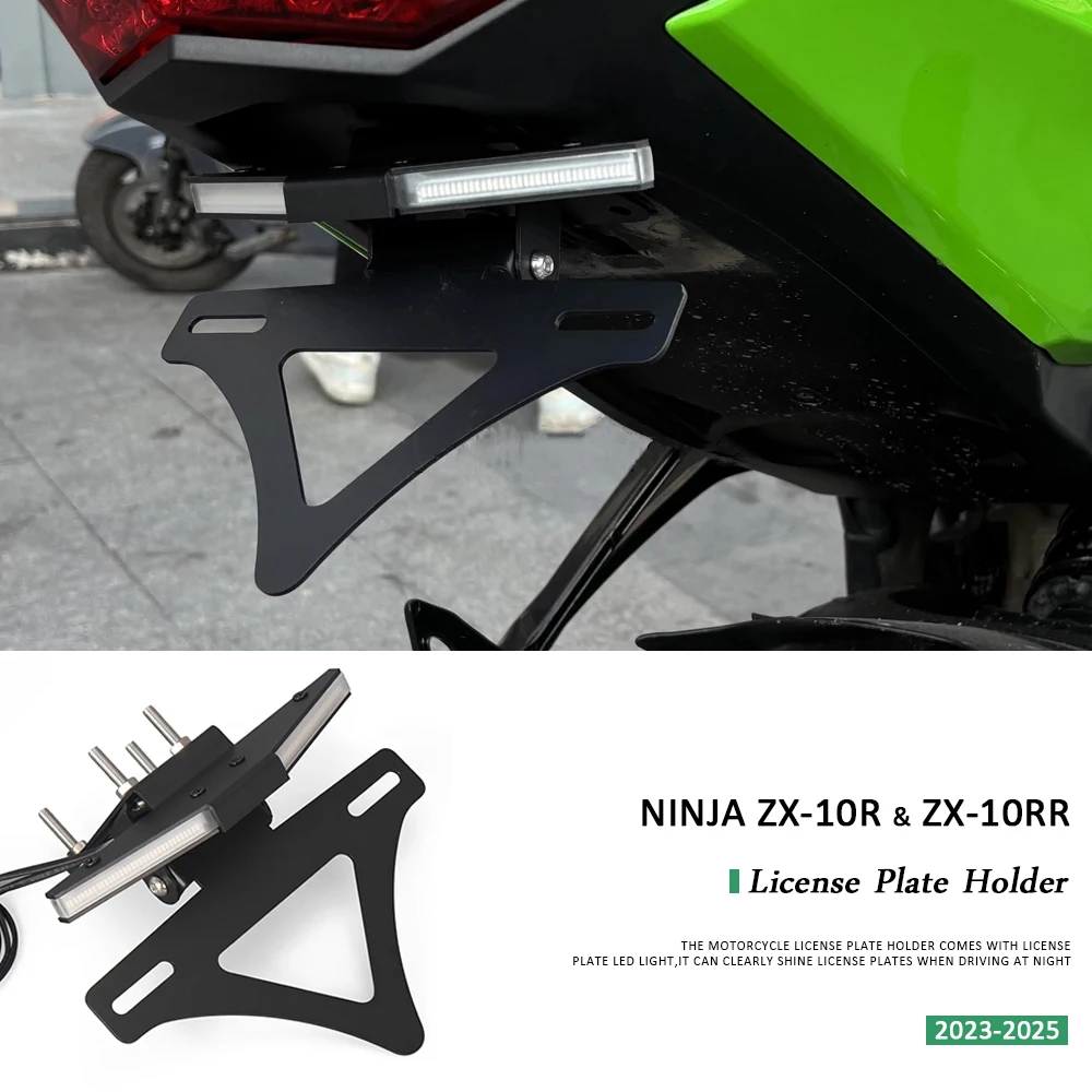 2023 2024 2025 Motorcycle Rear License Plate Mount Holder For KAWASAKI NINJA ZX-10R ZX10R ZX10RR ZX-10RR Turn Signal Light
2023 2024 2025 Motorcycle Rear License Plate Mount Holder For KAWASAKI NINJA ZX-10R ZX10R ZX10RR ZX-10RR Turn Signal Light