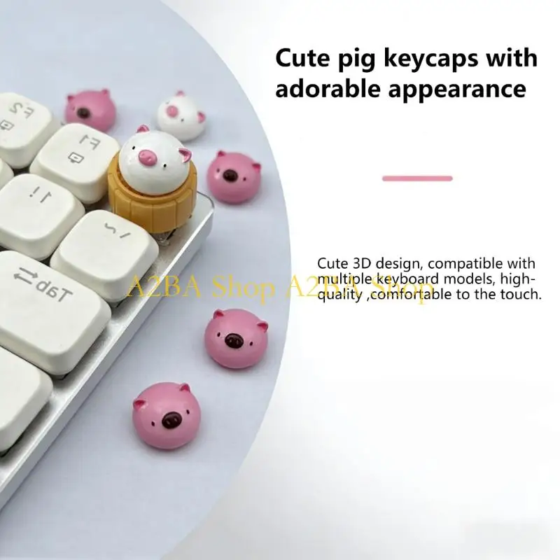 A2BA Lovely 3D Pig Bun Resin Keycap With Magnet For Mechanical Keyboards Decoration
A2BA Lovely 3D Pig Bun Resin Keycap With Magnet For Mechanical Keyboards Decoration