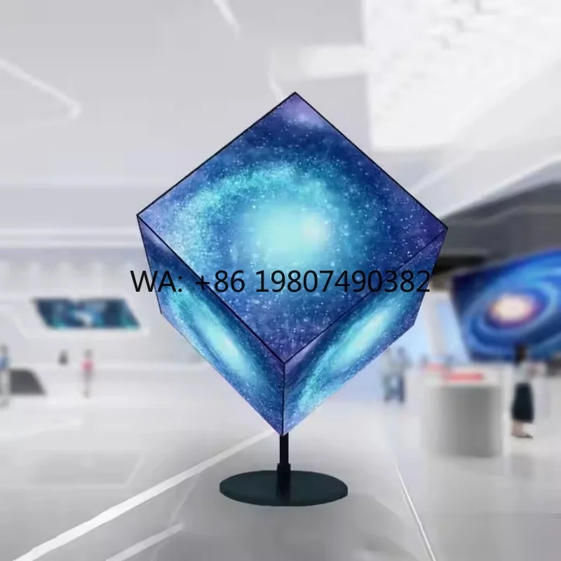 Innovative Hanging Logo LED Cube Screen 4/5 Sided Full Color Creative Display For Shop Restaurant Elevator Business Promotion
Innovative Hanging Logo LED Cube Screen 4/5 Sided Full Color Creative Display For Shop Restaurant Elevator Business Promotion