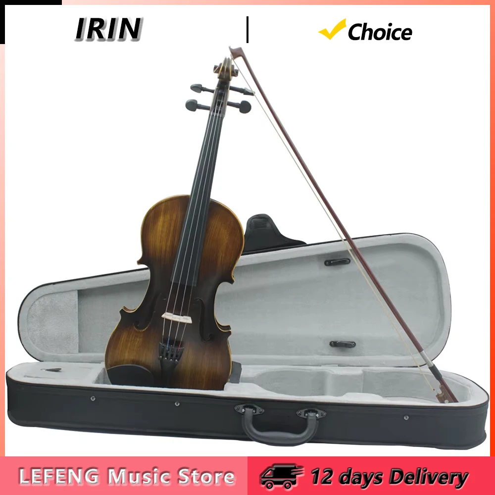 IRIN AV-206 Violin 4/4 Fiddle Retro Matte Basswood Acoustic Violin Stringed Instruments with Violin Case Bow Accessories
IRIN AV-206 Violin 4/4 Fiddle Retro Matte Basswood Acoustic Violin Stringed Instruments with Violin Case Bow Accessories