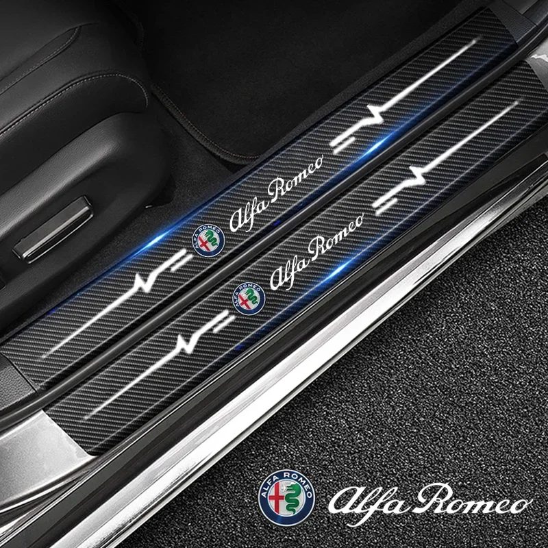 Car Door Sill Protector Sticker for Alfa Romeo Giulia 159 147 156 4C Stelvio Giulietta Mito Carbon Fiber Rear Tail Bumper Decals
Car Door Sill Protector Sticker for Alfa Romeo Giulia 159 147 156 4C Stelvio Giulietta Mito Carbon Fiber Rear Tail Bumper Decals