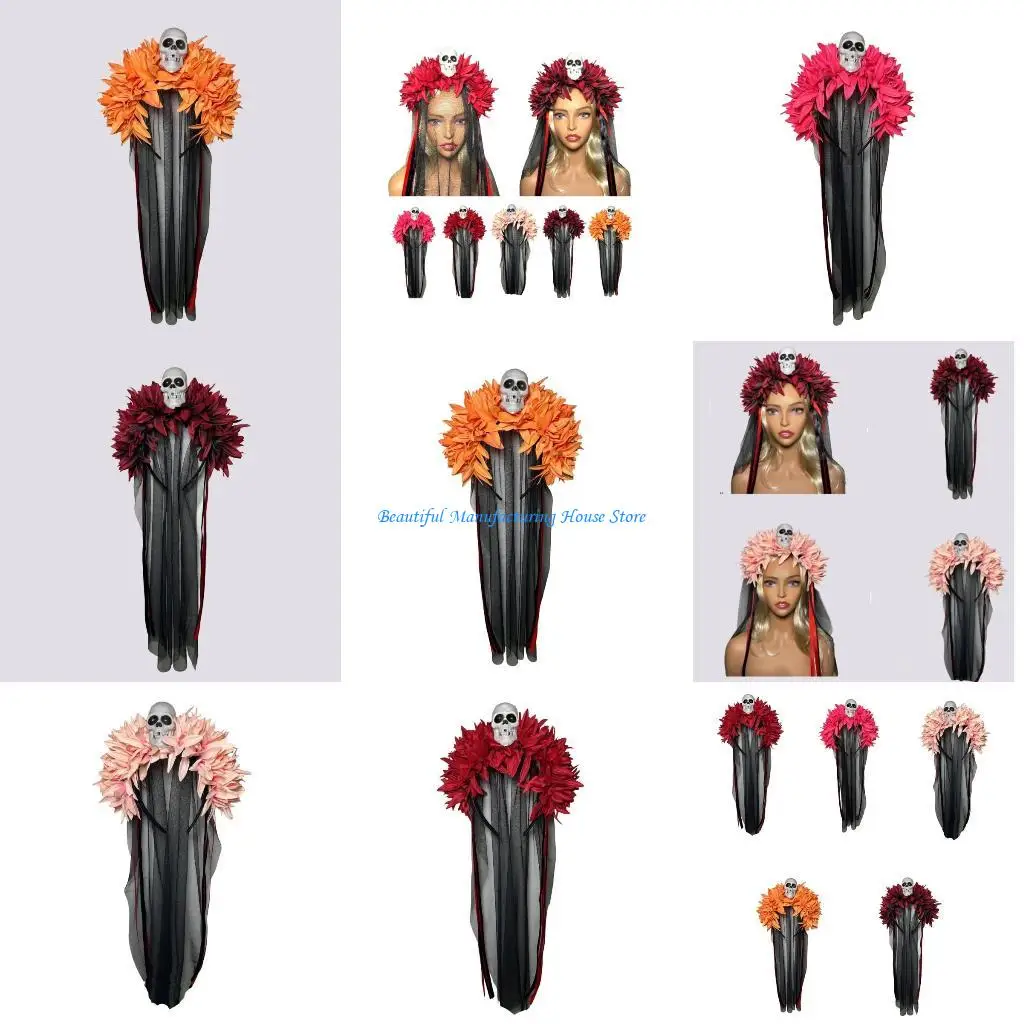E56A Horror Headband Lace Skull Headdress Household Girl Wedding Birthday Present
E56A Horror Headband Lace Skull Headdress Household Girl Wedding Birthday Present