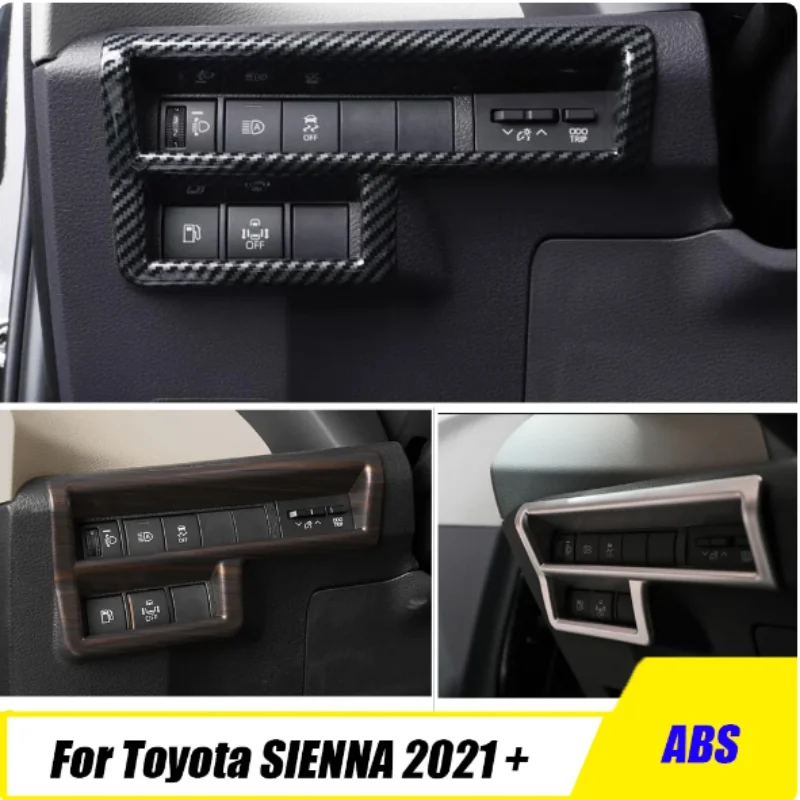LHD For Toyota Sienna 2021 2022 2023 Headlight Switch Trim Frame Head Lamp Switch Cover Car Accessories Interior Decoration 1PCS
LHD For Toyota Sienna 2021 2022 2023 Headlight Switch Trim Frame Head Lamp Switch Cover Car Accessories Interior Decoration 1PCS