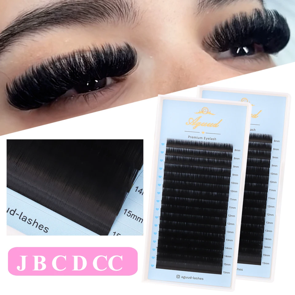 AGUUD J B C D Curl Volume Lash Extension 0.03mm Soft Silk Lash Individual Classic Round Eyelash Korea Cashmere Eyelash Extension
AGUUD J B C D Curl Volume Lash Extension 0.03mm Soft Silk Lash Individual Classic Round Eyelash Korea Cashmere Eyelash Extension