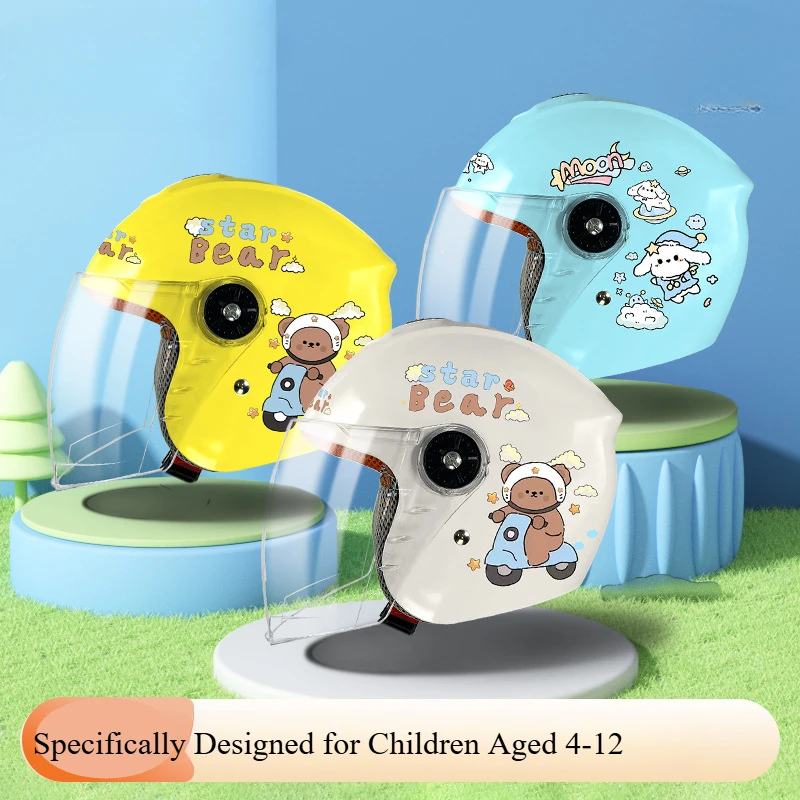 Children Electric Scooter Safety Helmet Motorcycles Cartoon Helmet High-Definition Lens Rain-ready Kids Riding Cycling Gear
Children Electric Scooter Safety Helmet Motorcycles Cartoon Helmet High-Definition Lens Rain-ready Kids Riding Cycling Gear