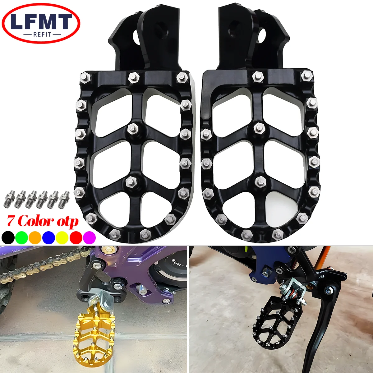 Electric Motorcycle CNC Foot Pegs Rests Pedals Footpegs Bracket For Sur-Ron Surron Light Bee S & Light Bee X Talaria Parts
Electric Motorcycle CNC Foot Pegs Rests Pedals Footpegs Bracket For Sur-Ron Surron Light Bee S & Light Bee X Talaria Parts