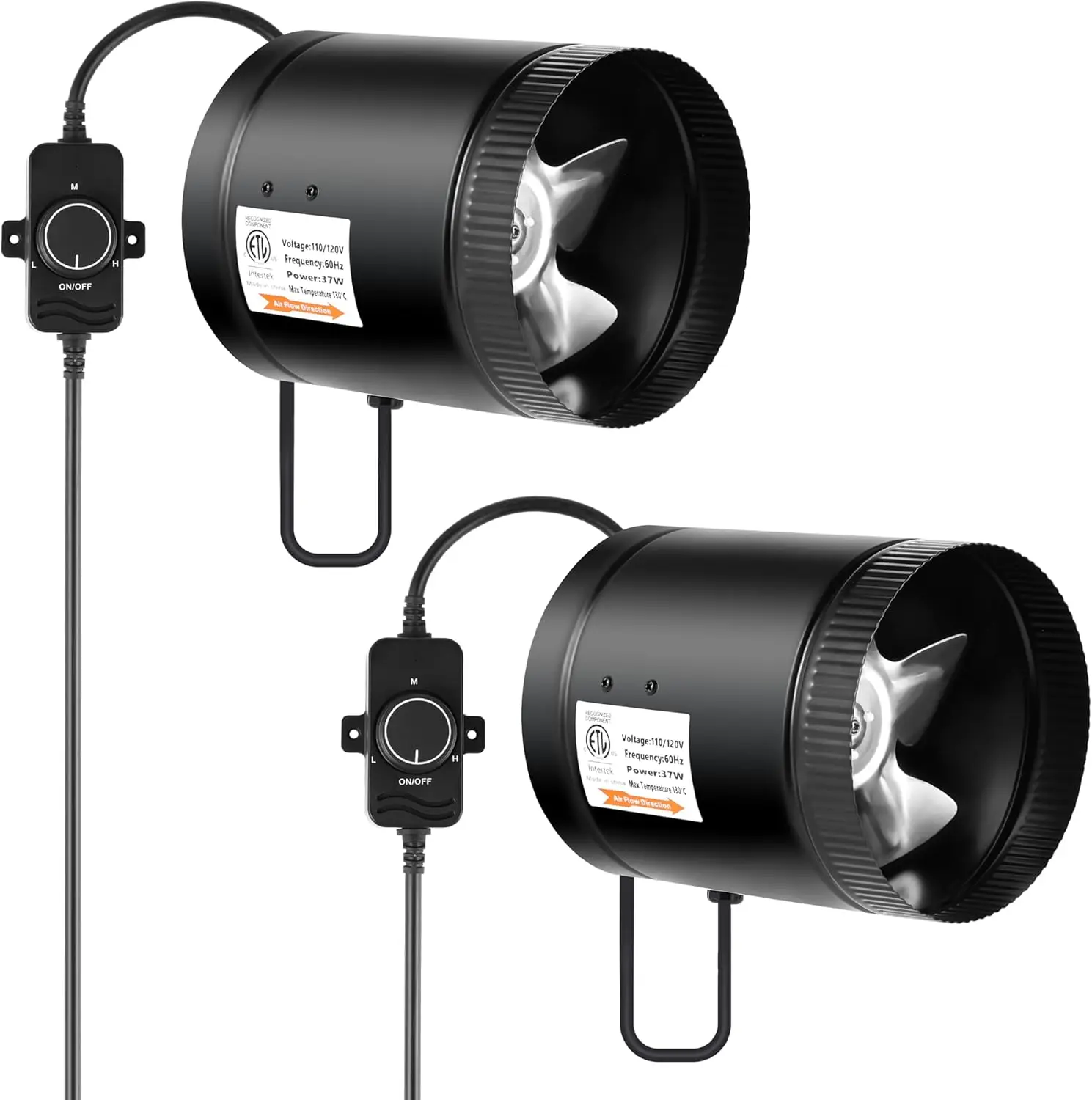 6-дюймовый канальный вентилятор с регулятором скорости, малошумный для выращивания палаток, ванных комнат, подсей, кухонь — 2 шт.
6-дюймовый канальный вентилятор с регулятором скорости, малошумный для выращивания палаток, ванных комнат, подсей, кухонь — 2 шт.