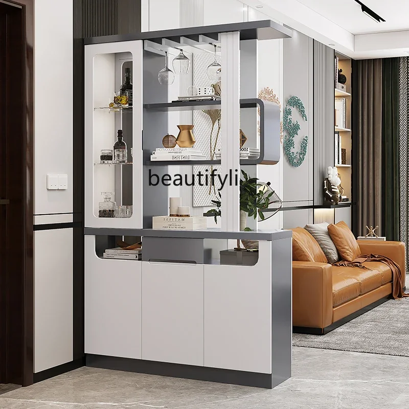 Italian living room partition wine cabinet entrance integrated simple modern decoration wall hall cabinet
Italian living room partition wine cabinet entrance integrated simple modern decoration wall hall cabinet