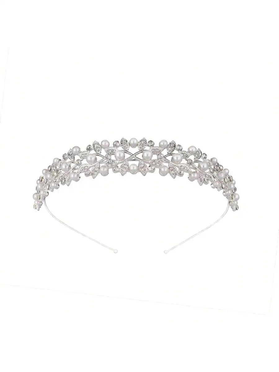 Elegant Alloy Faux Pearl Rhinestone Tiara Headband For Women Wedding Party
Elegant Alloy Faux Pearl Rhinestone Tiara Headband For Women Wedding Party