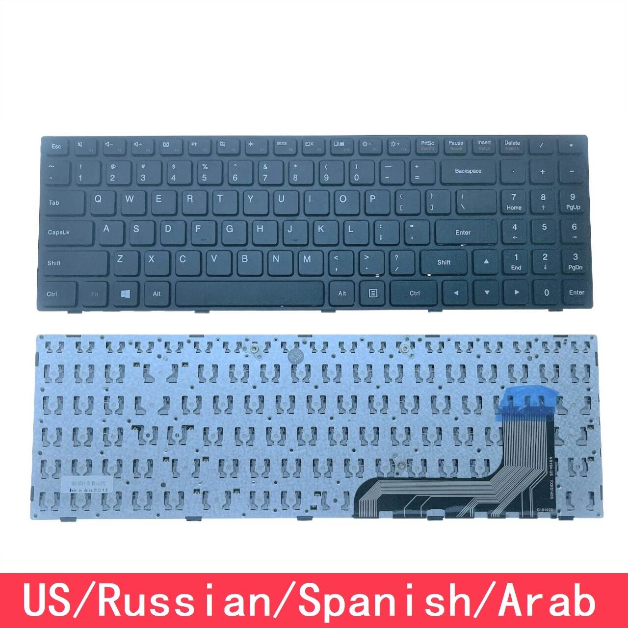 For Lenovo Ideapad 100-15 100-15IBY 100-15IB B50-10 Laptop Keyboard Replacement US Russian Spanish Arab
For Lenovo Ideapad 100-15 100-15IBY 100-15IB B50-10 Laptop Keyboard Replacement US Russian Spanish Arab