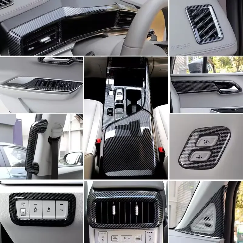 Car Styling Carbon Fibre Interior Gear Shift Window Control Panel Air Vent Outlet Cover For Hyundai Custo/Custin/Kusto 2022 +
Car Styling Carbon Fibre Interior Gear Shift Window Control Panel Air Vent Outlet Cover For Hyundai Custo/Custin/Kusto 2022 +