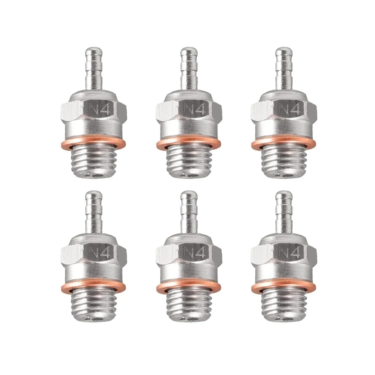 6Pcs Glow Plug N4 Hot Spark Nitro Engine Parts Replace OS 8 for 1/8 1/10 RC Car Truck
6Pcs Glow Plug N4 Hot Spark Nitro Engine Parts Replace OS 8 for 1/8 1/10 RC Car Truck