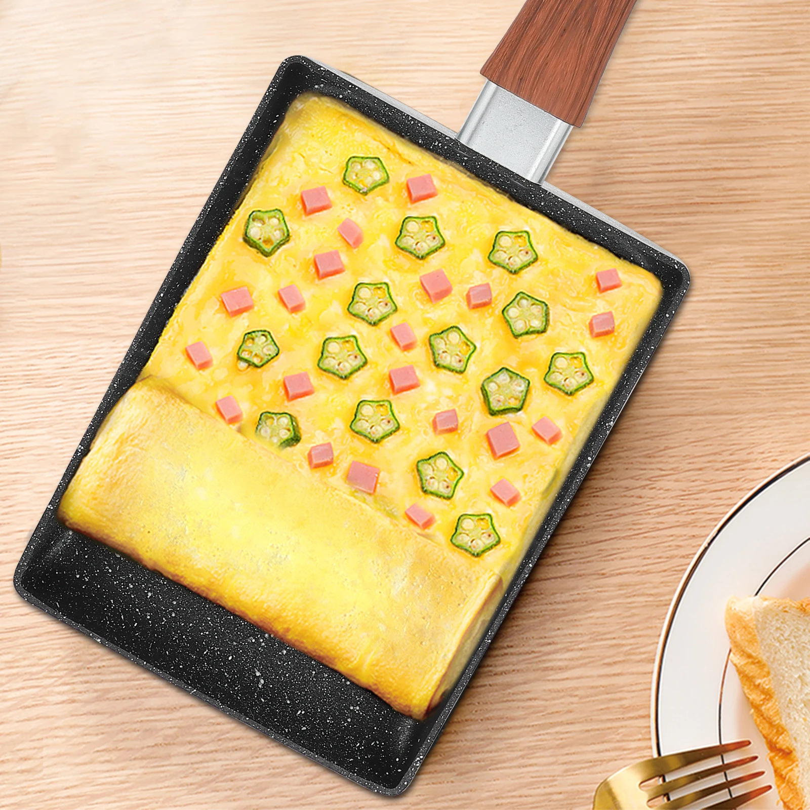 1pc Non stick Omelette Pan Breakfast Frying Pan Portable Lightweight Easy Clean Home Kitchen Use Practical Useful
1pc Non stick Omelette Pan Breakfast Frying Pan Portable Lightweight Easy Clean Home Kitchen Use Practical Useful
