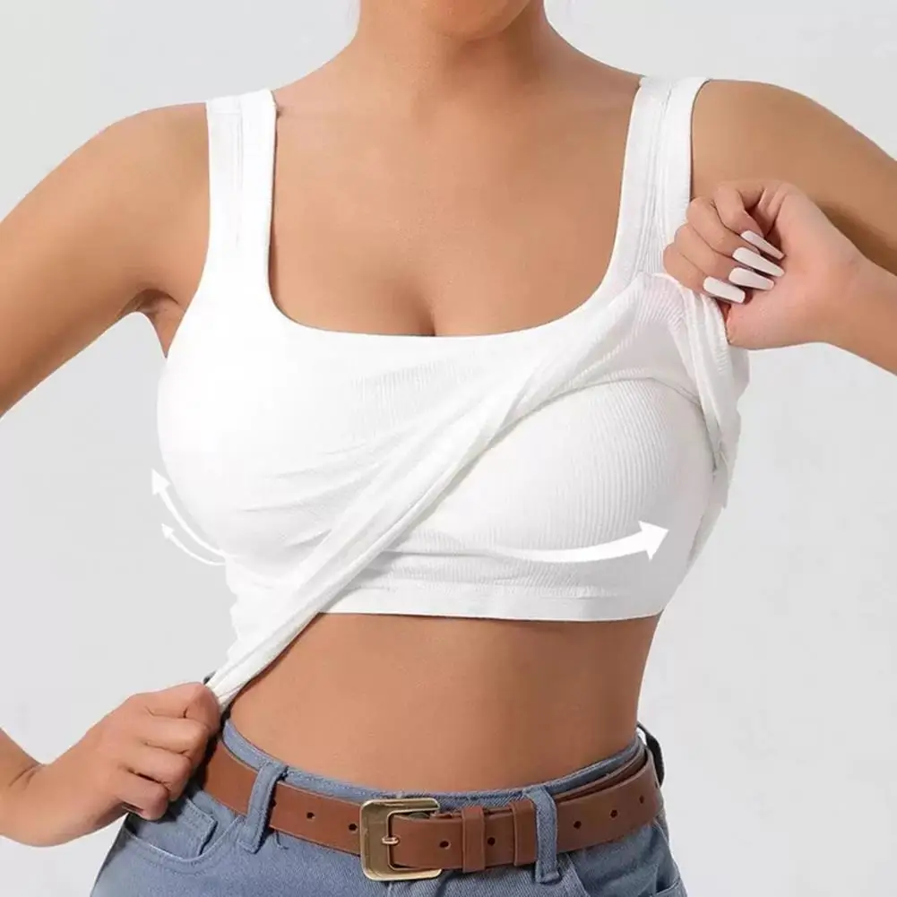 Женский топ-майка с встроенным бюстгальтером, двухслойный, для йоги, с квадратным вырезом, 80% хлопок
Женский топ-майка с встроенным бюстгальтером, двухслойный, для йоги, с квадратным вырезом, 80% хлопок