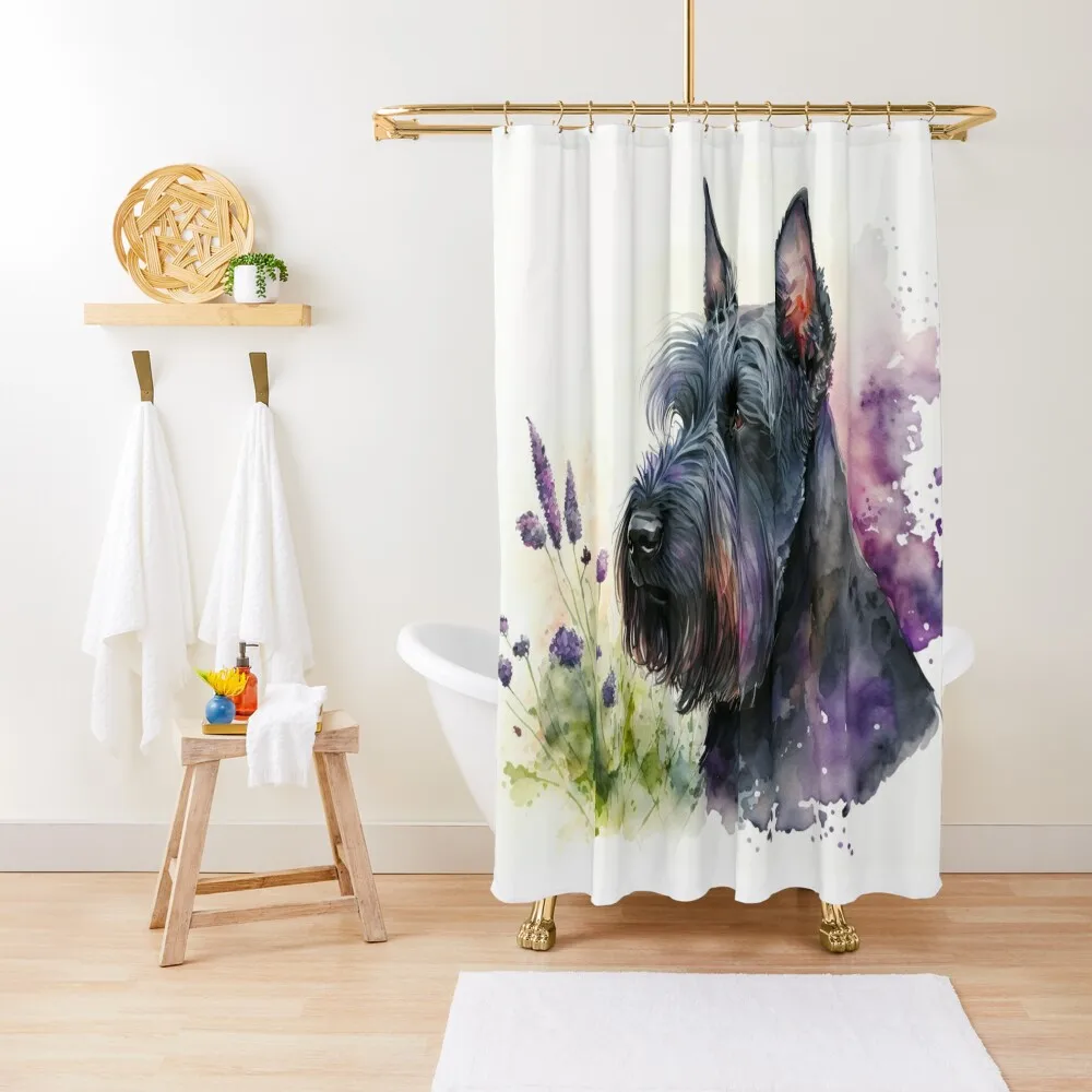 Watercolor Portrait of a Scottish Terrier Dog Shower Curtain Waterproof Bathroom Shower Shower For Bathroom Curtain
Watercolor Portrait of a Scottish Terrier Dog Shower Curtain Waterproof Bathroom Shower Shower For Bathroom Curtain