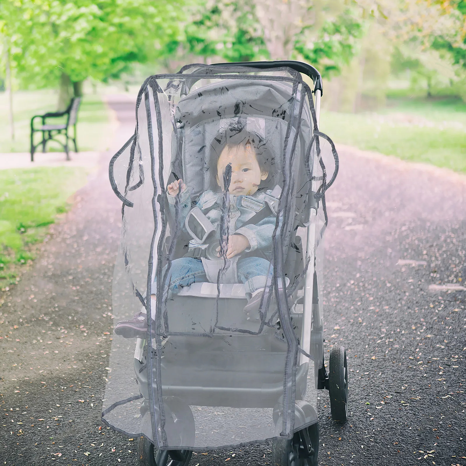 Eva Stroller Rain Cover Transparent Windproof Waterproof Protective Shield Double Zipper Opening Full Coverage Outdoor Travel
Eva Stroller Rain Cover Transparent Windproof Waterproof Protective Shield Double Zipper Opening Full Coverage Outdoor Travel