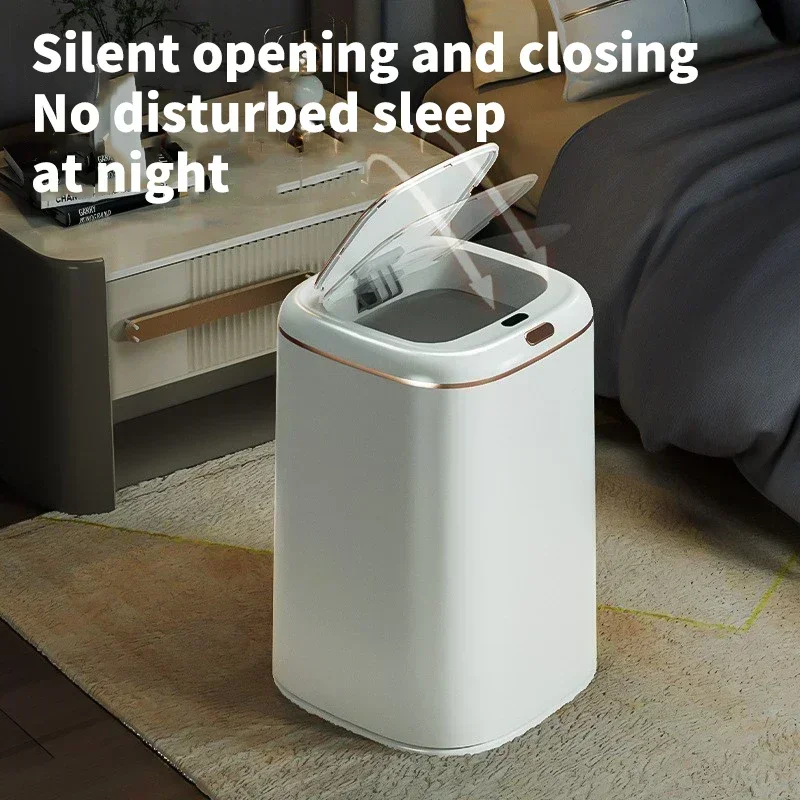 Smart Garbage Bin Touchless Bathroom Garbage Can Motion Trash Can Dustbin for Living Room Bedroom Toilet Home Bathroom
Smart Garbage Bin Touchless Bathroom Garbage Can Motion Trash Can Dustbin for Living Room Bedroom Toilet Home Bathroom