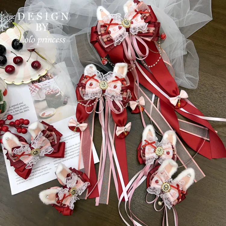 Кроличьи уши, аксессуары для волос ручной работы, красный праздничный новогодний милый головной убор, заколка для волос для девочек
Кроличьи уши, аксессуары для волос ручной работы, красный праздничный новогодний милый головной убор, заколка для волос для девочек