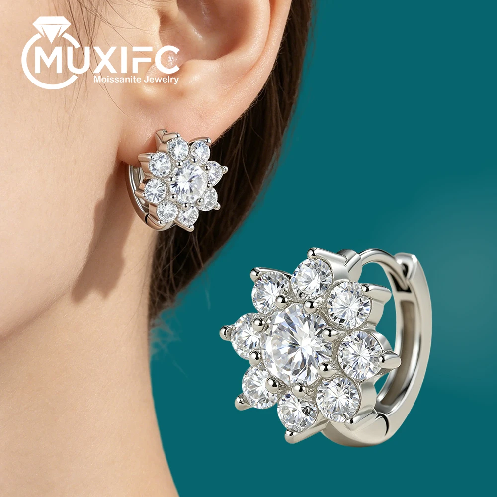 0.5ct All Moissanite Hoop Earrings For Women D Color Round Cut Lab Grown Diamond S925 Silver Snowflake Luxury Fine Jewelry Gift
0.5ct All Moissanite Hoop Earrings For Women D Color Round Cut Lab Grown Diamond S925 Silver Snowflake Luxury Fine Jewelry Gift