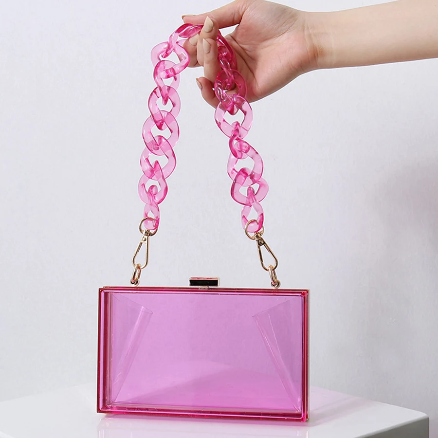Transparent Acrylic Small Square Bag for Women Clutch Jelly Clear Purses and Handbag Shoulder Crossbody Bags Female Box Bags Sac
Transparent Acrylic Small Square Bag for Women Clutch Jelly Clear Purses and Handbag Shoulder Crossbody Bags Female Box Bags Sac