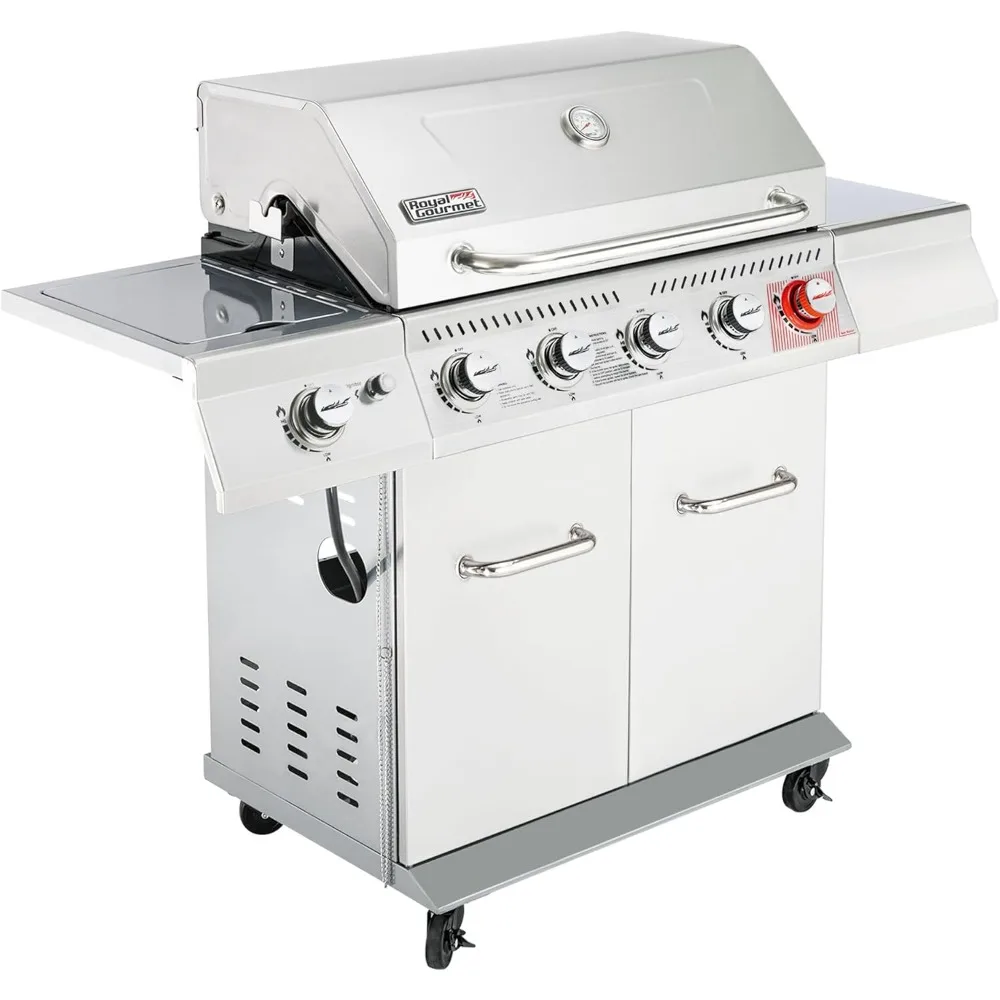 5-Burner Propane Gas Grill with Side Burner, Stainless Steel Barbeque Grills, Silver,
5-Burner Propane Gas Grill with Side Burner, Stainless Steel Barbeque Grills, Silver,