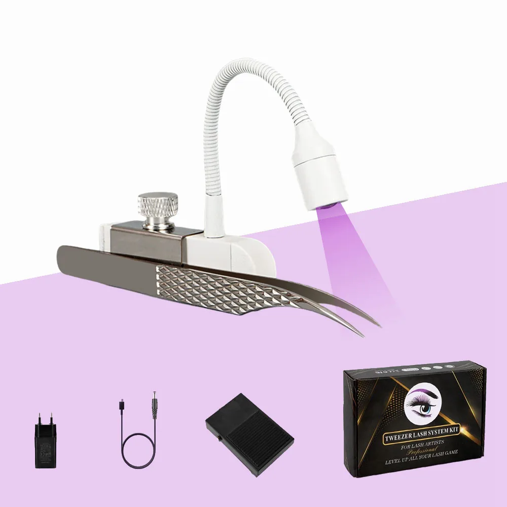 UV Light With Tweezer For Lash Extension Handheld Uv Glue Gel Fast Curing Lamp UV Lash System Fit All Tweezers
UV Light With Tweezer For Lash Extension Handheld Uv Glue Gel Fast Curing Lamp UV Lash System Fit All Tweezers