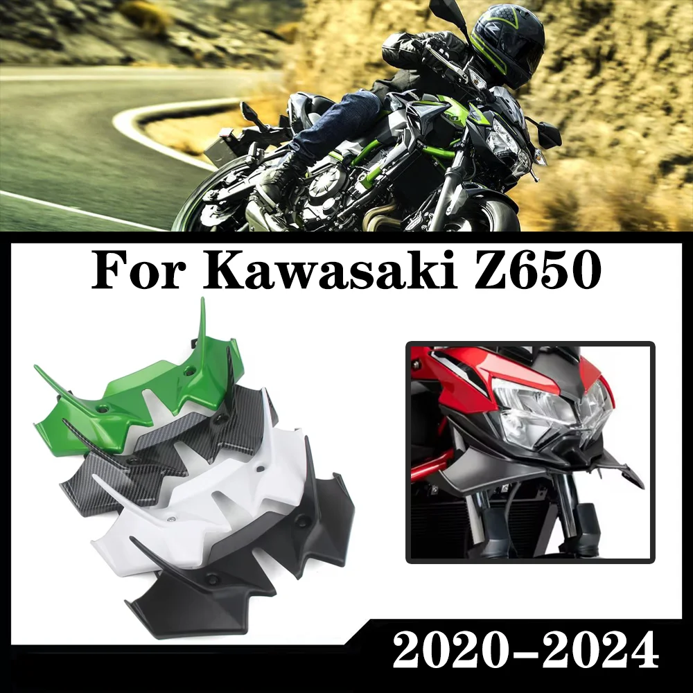 Для Kawasaki Z650 Z 650 2020-2024 передний спойлер с прижимной силой, голые передние спойлеры, аэродинамический комплект дефлектора крыла
Для Kawasaki Z650 Z 650 2020-2024 передний спойлер с прижимной силой, голые передние спойлеры, аэродинамический комплект дефлектора крыла