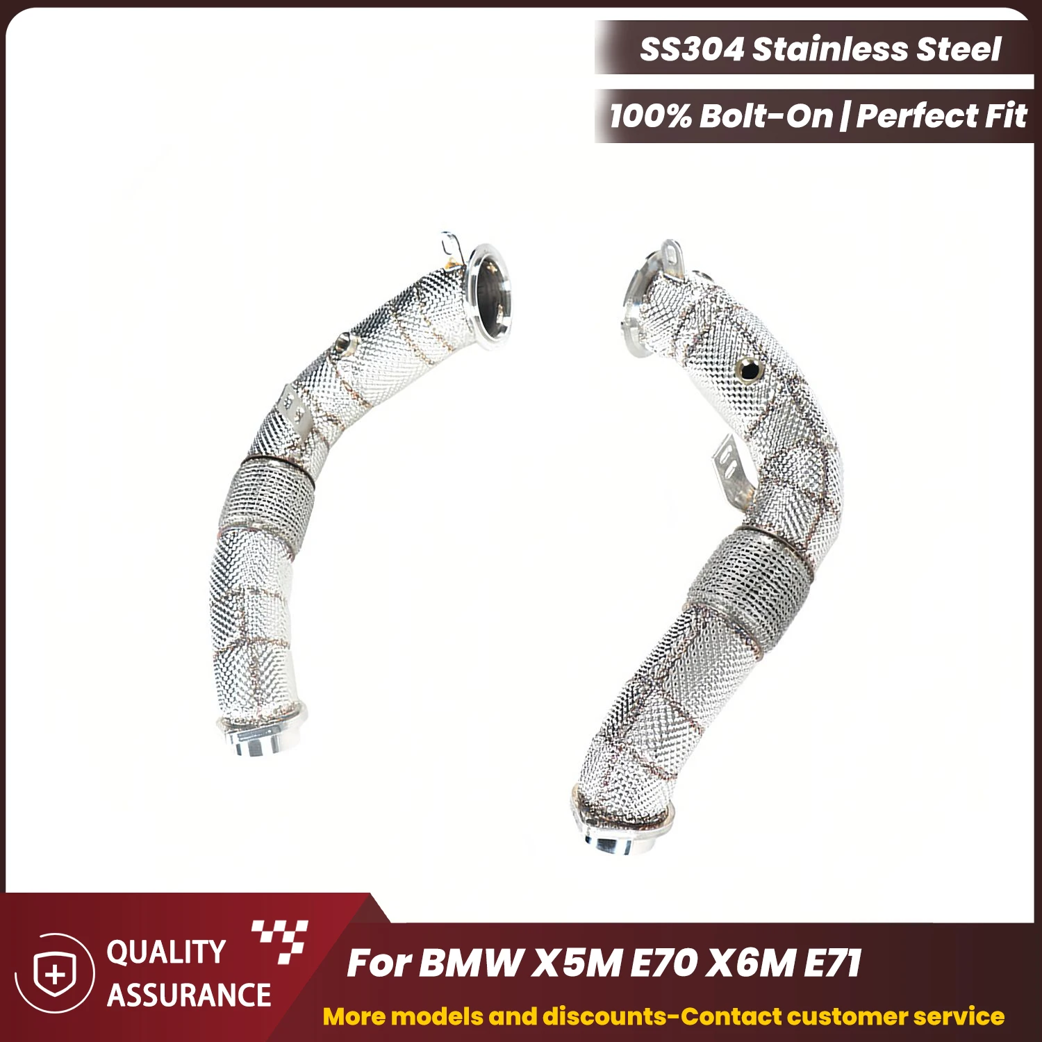 ECCF Sports Downpipe With Heat Shield For BMW X5M E70 X6M E71 Aggressive Exhaust Sound High Flow Performance Upgrad
ECCF Sports Downpipe With Heat Shield For BMW X5M E70 X6M E71 Aggressive Exhaust Sound High Flow Performance Upgrad