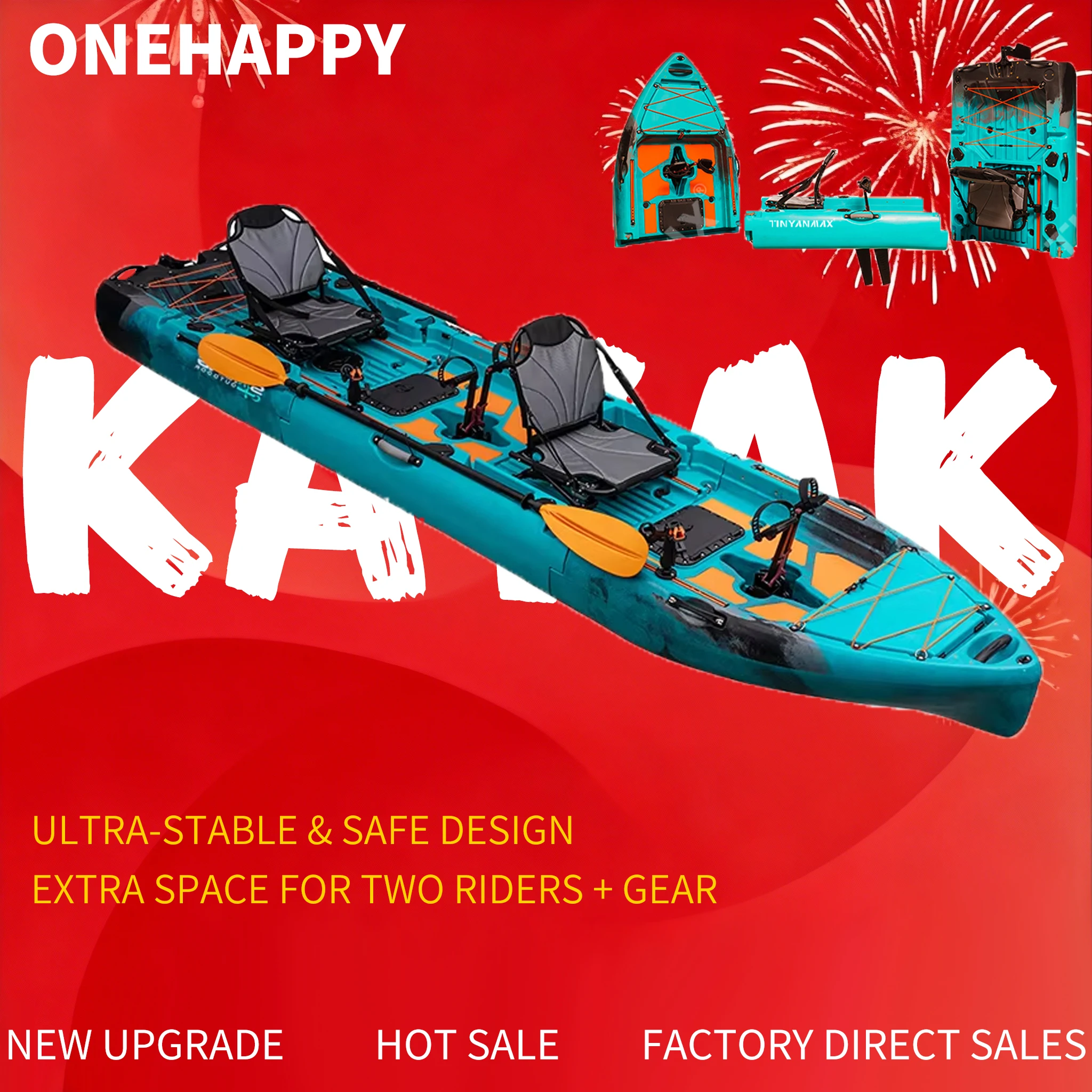 Изготовленный на заказ портативный модульный надувной каяк, электрический и педальный привод, прочный дизайн для предотвращения столкновений, многофункциональное алюминиевое сиденье премиум-класса
Изготовленный на заказ портативный модульный надувной каяк, электрический и педальный привод, прочный дизайн для предотвращения столкновений, многофункциональное алюминиевое сиденье премиум-класса